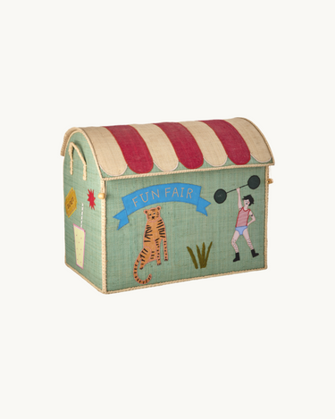Large Raffia Basket 'Fun Fair'