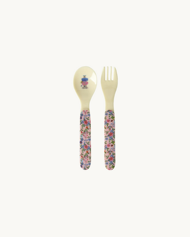 Nathalie Lété Baby Spoon and Fork Pink