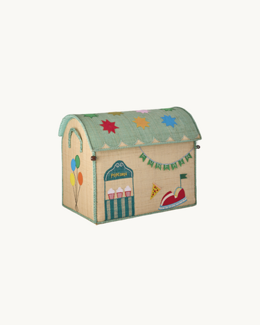 Medium Raffia Basket 'Fun Fair'