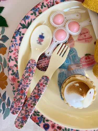 Nathalie Lété Baby Spoon and Fork Pink