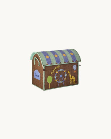 Small Raffia Basket 'Fun Fair'