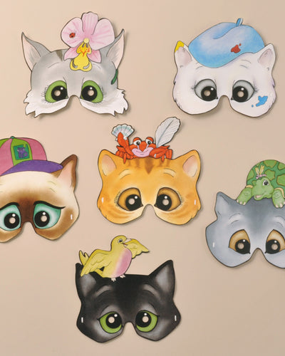 Character Cats Party Masks