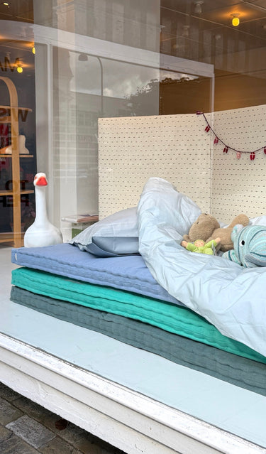 Play Mattress Grey Blue