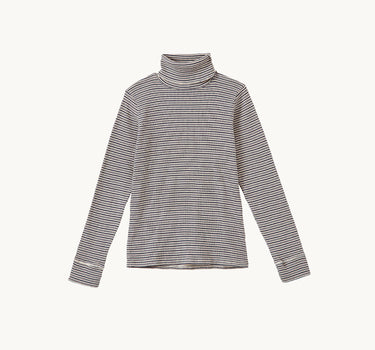 Claro Turtleneck, Grey & Cream