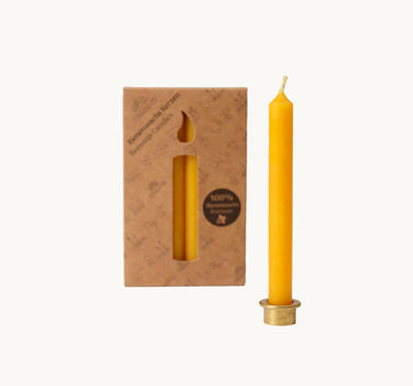 Beeswax Candles Box of 12, Amber