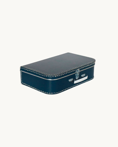 Navy Blue Cardboard Suitcase