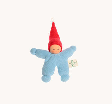 Wichtel Rattle Doll, Blue