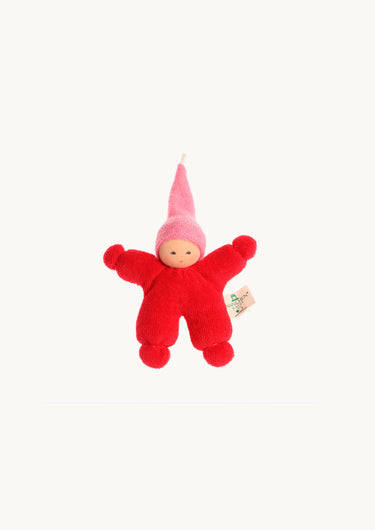 Wichtel Rattle Doll Red