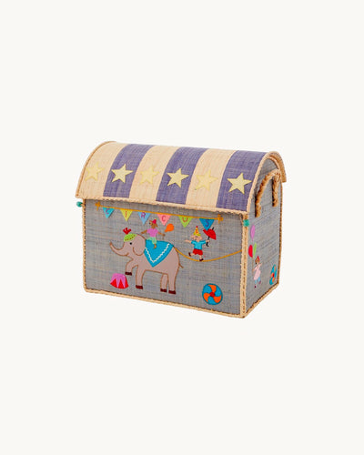 Raffia Circus Basket, Medium