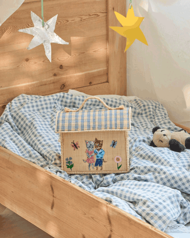 Extra Small Raffia Basket 'Nathalie Lété'