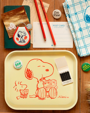 Peanuts Snoopy Medium Tray 'Watermelon'