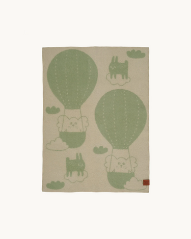 Green Balloons Blanket