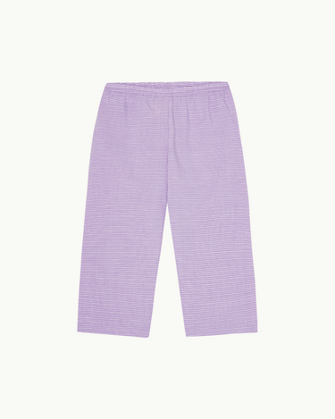 Cotton Pants Purple Double Stripe