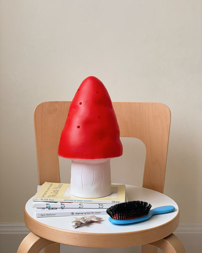 Small Mushroom Lamp Red