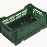 Midi Foldable Storage Box in Dark Green from Aykasa